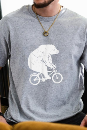 Coxcarrentals Bear Cyclist Biker T-Shirt