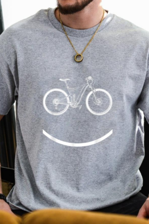 Coxcarrentals Bike Smiley Face MTB Cycling T-Shirt