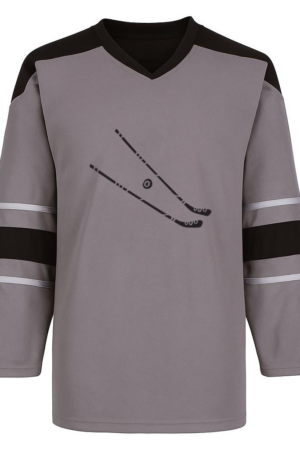 Coxcarrentals Black Hockey Sticks Illustration Hockey Jersey