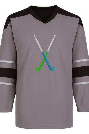 Coxcarrentals Blue Green Hockey Sticks Flat Hockey Jersey