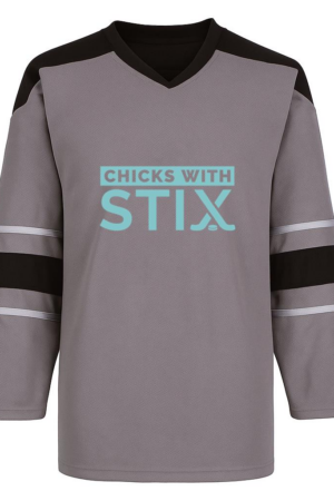 Coxcarrentals Chicks With Stix Quote Cut Out Hockey Jersey