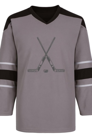 Coxcarrentals Crossed Hockey Stick With Puck Flat Hockey Jersey