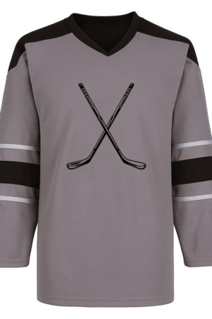 Coxcarrentals Crossed Ice Hockey Sticks High Contrast Hockey Jersey