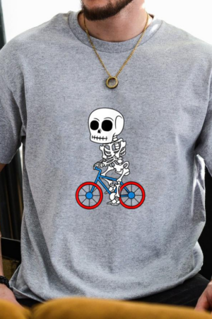 Coxcarrentals Cyclist Skeleton Biker Halloween T-Shirt