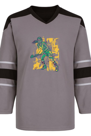 Coxcarrentals Girl Playing Field Hockey With A Stick Hockey Jersey