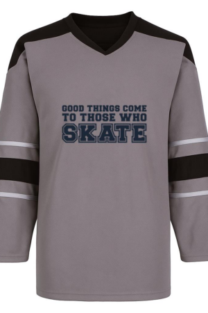 Coxcarrentals Good Things Come To Those Who Skate Quote Cut Out Hockey Jersey