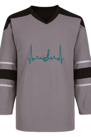 Coxcarrentals Heartbeat With Hockey Stick Hockey Jersey