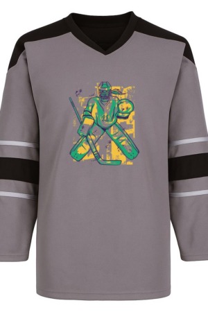 Coxcarrentals Hockey Goalie Holding A Stick Hockey Jersey