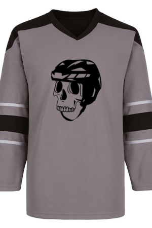 Coxcarrentals Hockey Helmet Skull High Contrast Hockey Jersey