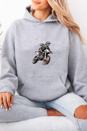 Coxcarrentals Man Motorbike Peaceful Minimal Hoodie