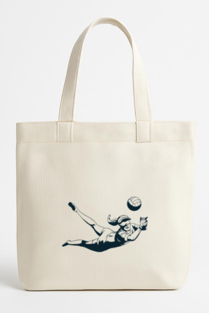 Coxcarrentals Volleyball Player Character Black And White Canvas Tote Bag