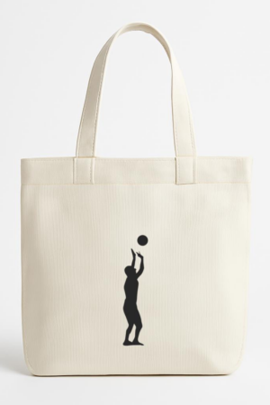 Coxcarrentals Volleyball Player Setting The Ball Silhouette Canvas Tote Bag