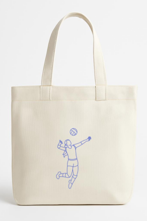 Coxcarrentals Volleyball Player Stroke Canvas Tote Bag