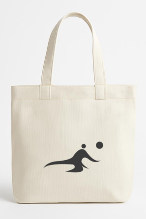 Coxcarrentals Volleyball Player Symbol Canvas Tote Bag