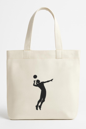 Coxcarrentals Volleyball Spike Position Canvas Tote Bag