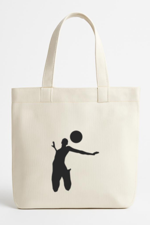 Coxcarrentals Volleyball Spiking Position Canvas Tote Bag