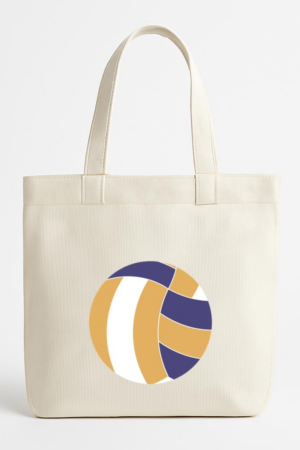 Coxcarrentals Volleyball Sport Flat Canvas Tote Bag