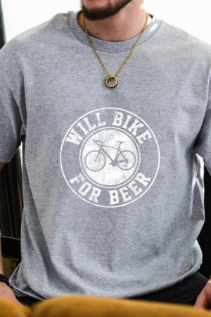 Coxcarrentals Will Bike For Beer Cycling T-Shirt