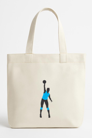 Coxcarrentals Woman Volleyball Player Canvas Tote Bag